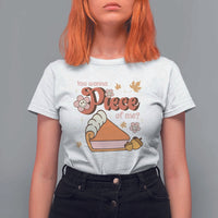 Funny Retro Thanksgiving T Shirt For Women You Wanna Piece Of Me Fall Season Family Matching - Wonder Print Shop