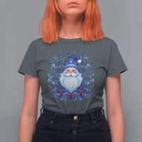 Norwegian Christmas Scandinavian Yule Santa Folk Art Winter Solstice T Shirt For Women - Wonder Print Shop