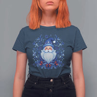 Norwegian Christmas Scandinavian Yule Santa Folk Art Winter Solstice T Shirt For Women - Wonder Print Shop