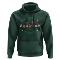 Funny Christmas Pickleball Hoodie Deck The Halls With Pickleballs Santa Hat