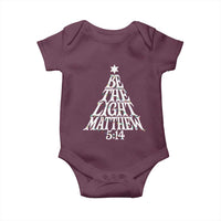 Christmas Be The Light Baby Onesie Christian Xmas Bible Verse - Wonder Print Shop