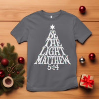 Christmas Be The Light T Shirt Christian Xmas Bible Verse - Wonder Print Shop