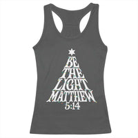 Christmas Be The Light Racerback Tank Top Christian Xmas Bible Verse - Wonder Print Shop
