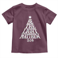 Christmas Be The Light Toddler T Shirt Christian Xmas Bible Verse - Wonder Print Shop