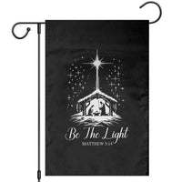 Be The Light Christian Christmas Garden Flag Nativity Scene Bible Verse - Wonder Print Shop