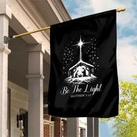 Be The Light Christian Christmas Garden Flag Nativity Scene Bible Verse - Wonder Print Shop