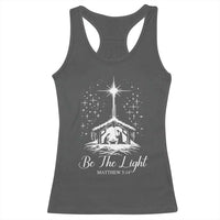 Be The Light Christian Christmas Racerback Tank Top Nativity Scene Bible Verse - Wonder Print Shop
