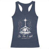 Be The Light Christian Christmas Racerback Tank Top Nativity Scene Bible Verse - Wonder Print Shop