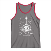 Be The Light Christian Christmas Tank Top Nativity Scene Bible Verse - Wonder Print Shop