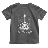 Be The Light Christian Christmas Toddler T Shirt Nativity Scene Bible Verse - Wonder Print Shop