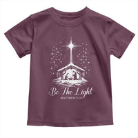Be The Light Christian Christmas Toddler T Shirt Nativity Scene Bible Verse - Wonder Print Shop