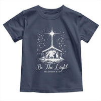 Be The Light Christian Christmas Toddler T Shirt Nativity Scene Bible Verse - Wonder Print Shop