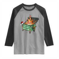 Funny Lil Dumpster Fire 2025 Raglan Shirt The Year We Couldnt Afford Anything - Wonder Print Shop
