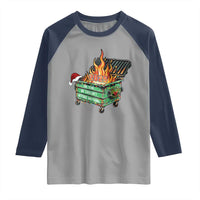 Funny Lil Dumpster Fire 2025 Raglan Shirt The Year We Couldnt Afford Anything - Wonder Print Shop
