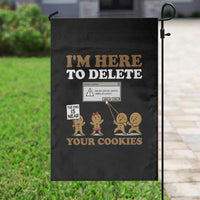 Funny Christmas I Am Here To Delete Your Cookie Garden Flag Xmas Gingerbread Lover - Wonder Print Shop