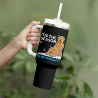 Funny Tis The Season To Be Naughty Dirty Christmas Tumbler With Handle Xmas Adult Humor - Wonder Print Shop