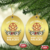 Have Yourself A Merry Little Solstice Christmas Ornament Yule Pagan Xmas Pentagram - Wonder Print Shop