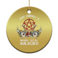 Have Yourself A Merry Little Solstice Christmas Ornament Yule Pagan Xmas Pentagram - Wonder Print Shop