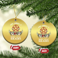 Have Yourself A Merry Little Solstice Christmas Ornament Yule Pagan Xmas Pentagram - Wonder Print Shop