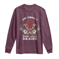 Have Yourself A Merry Little Solstice Long Sleeve Shirt Yule Pagan Christmas Pentagram