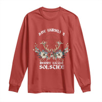 Have Yourself A Merry Little Solstice Long Sleeve Shirt Yule Pagan Christmas Pentagram