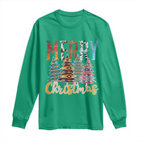 Merry Christmas Native American Xmas Tree Long Sleeve Shirt