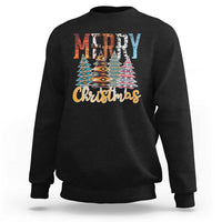 Merry Christmas Native American Xmas Tree Sweatshirt - Wonder Print Shop