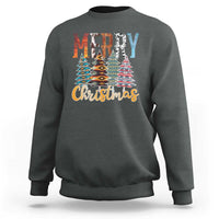 Merry Christmas Native American Xmas Tree Sweatshirt - Wonder Print Shop