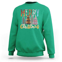 Merry Christmas Native American Xmas Tree Sweatshirt - Wonder Print Shop