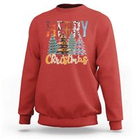 Merry Christmas Native American Xmas Tree Sweatshirt - Wonder Print Shop
