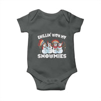Funny Christmas Native American Baby Onesie Chillin' With My Snowmies Snowman Tribes