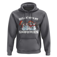 Funny Christmas Native American Hoodie Chillin' With My Snowmies Snowman Tribes