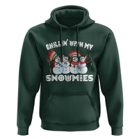 Funny Christmas Native American Hoodie Chillin' With My Snowmies Snowman Tribes