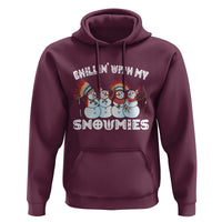 Funny Christmas Native American Hoodie Chillin' With My Snowmies Snowman Tribes