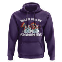 Funny Christmas Native American Hoodie Chillin' With My Snowmies Snowman Tribes