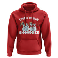 Funny Christmas Native American Hoodie Chillin' With My Snowmies Snowman Tribes