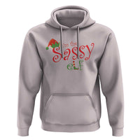 Funny Christmas Elf Hoodie I'm The Sassy Elf Family Matching