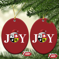 Xmas Native American Joy Medicine Wheel Santa Hat Christmas Ornament - Wonder Print Shop