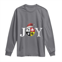 Christmas Native American Joy Medicine Wheel Santa Hat Long Sleeve Shirt
