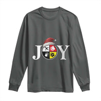 Christmas Native American Joy Medicine Wheel Santa Hat Long Sleeve Shirt