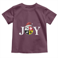 Christmas Native American Joy Medicine Wheel Santa Hat Toddler T Shirt