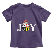 Christmas Native American Joy Medicine Wheel Santa Hat Toddler T Shirt