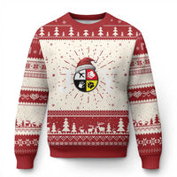 Xmas Native American Joy Medicine Wheel Santa Hat Ugly Christmas Sweater - Wonder Print Shop