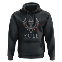 Yule Pagan Hoodie Reflection Introspection Rebirth Awakening Vegvísir Symbol