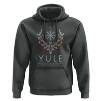 Yule Pagan Hoodie Reflection Introspection Rebirth Awakening Vegvísir Symbol