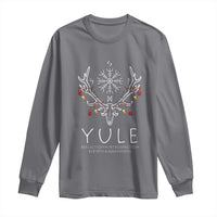 Yule Pagan Long Sleeve Shirt Reflection Introspection Rebirth Awakening Vegvísir Symbol