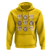 Coquette Happy New Year 2025 Gold Bow Hoodie