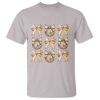 Coquette Happy New Year 2025 Gold Bow T Shirt - Wonder Print Shop