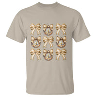 Coquette Happy New Year 2025 Gold Bow T Shirt - Wonder Print Shop