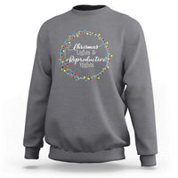 Funny Christmas Lights And Reproductive Rights Sweatshirt Led Light - Wonder Print Shop